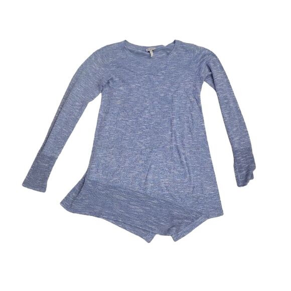 LOGO Lori Goldstein Womens blue tunic sweater Size XXS preppy casual knit boho - Picture 2 of 9